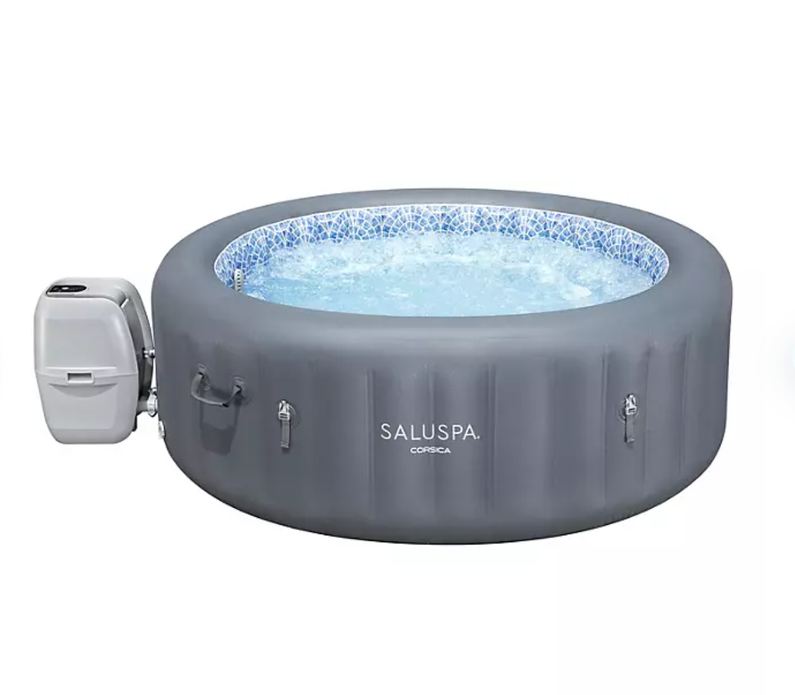 SaluSpa Corsica Energy-Saving Smart AirJet Inflatable Hot Tub, 77" x 28" - Bellso