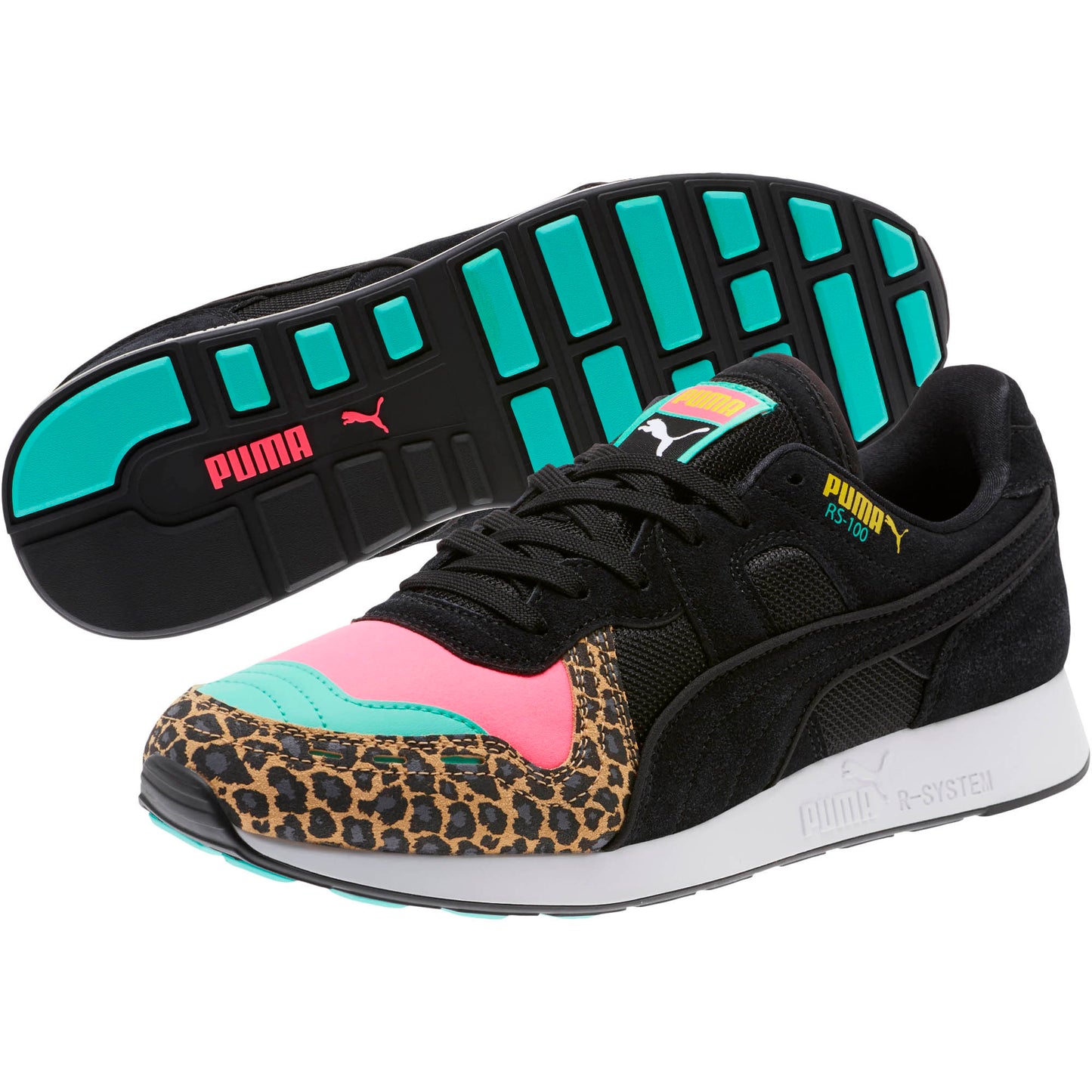 Puma RS-100 Party Cheetah Size 7
