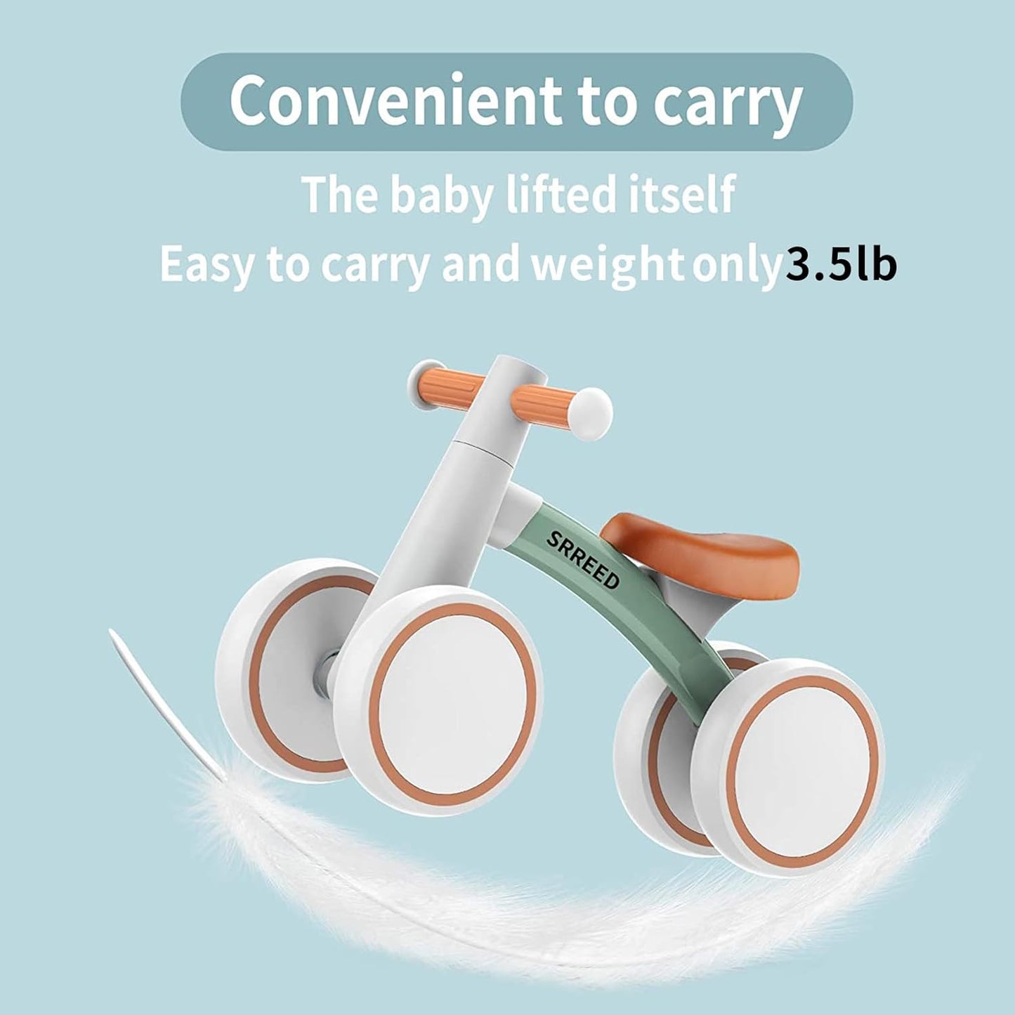 SEREED Baby Balance Bike for 1 Year Old Boys Girls 12-24 Month