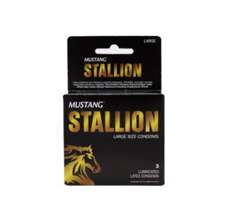 MUSTANG CONDOM 3 CT