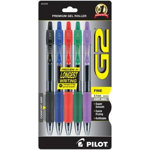 Pilot G2 Premium Retractable Gel Ink Pens (0.7 mm) Ink 561876398