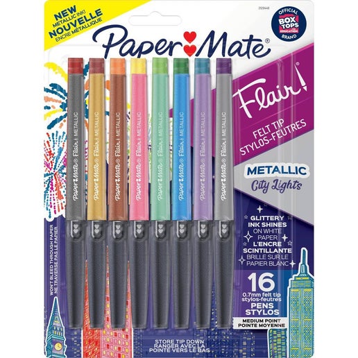 Paper Mate Flair Pens Felt Tip Pens Lights Ink Shines